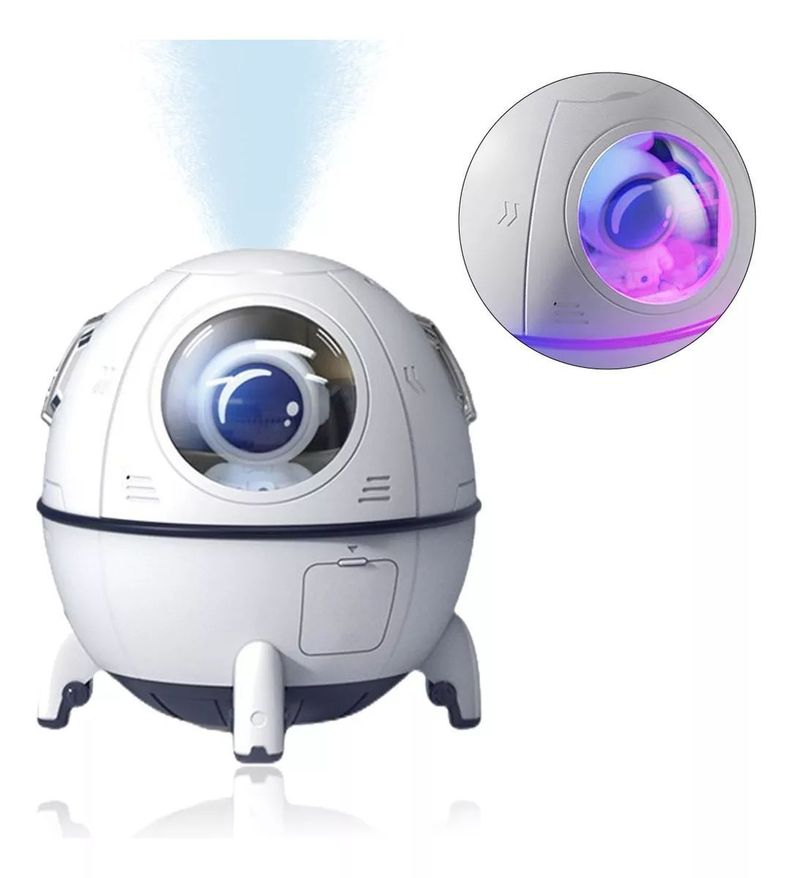 Lampara Humidificador Difusor Aroma Usb 3d Cápsula Espacial-0
