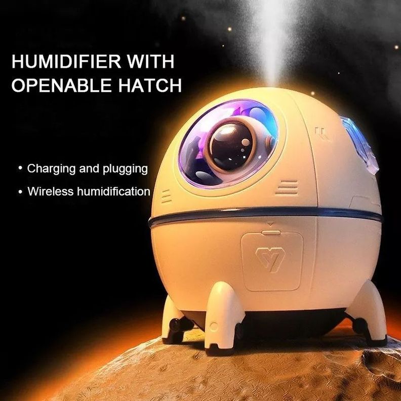 Lampara Humidificador Difusor Aroma Usb 3d Cápsula Espacial-1