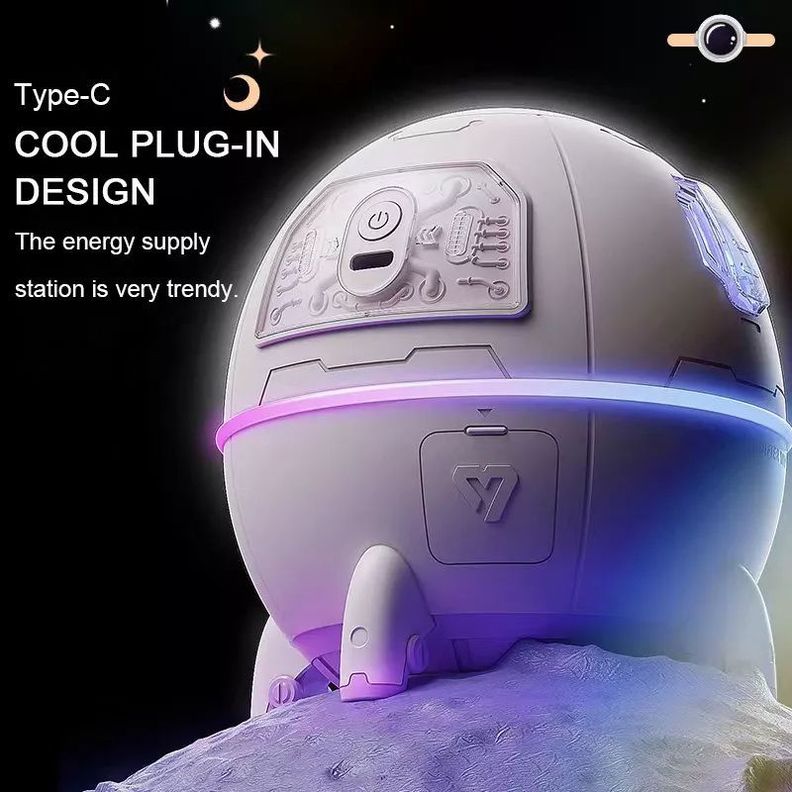 Lampara Humidificador Difusor Aroma Usb 3d Cápsula Espacial-2