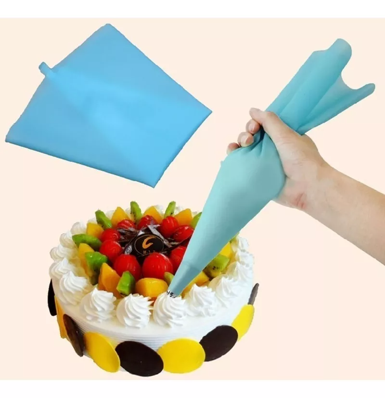 Manga De Silicona Reulizable Con Acople Reposteria Decoracion Decorar Tortas Muffins-4