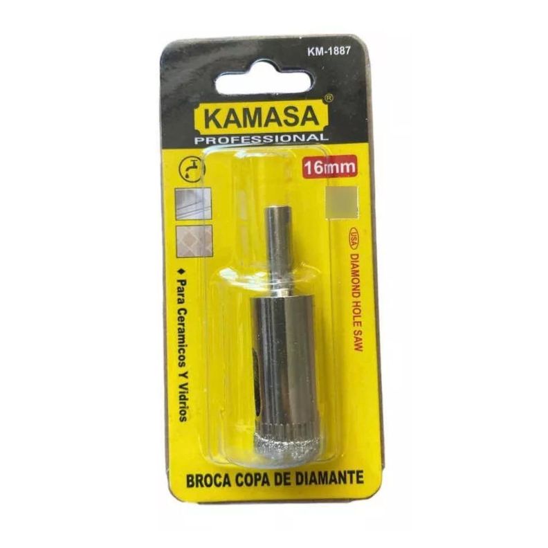 Broca Copa Diamantada 16mm Herramienta Ferreteria KM1887-0