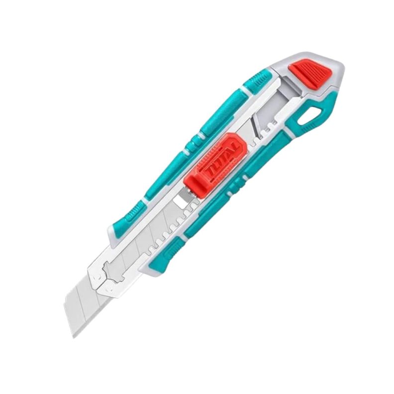 Cuchillo Cartonero Total Para Trabajos 18mm Con 3 Repuestos-1
