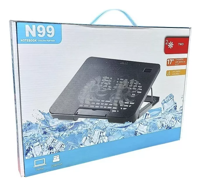 Base Cooler Para Notebook N99 Con Doble Ventilacion-7