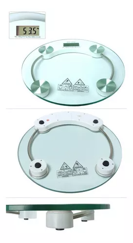 Balanza Peso Báscula Digital De Baño Vidrio 180kg-3