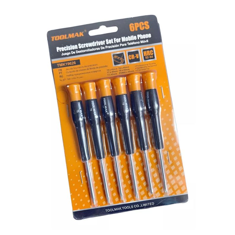Set Juego 6 Pzas Destornilladores Perilleros de 45mm Profesional-3