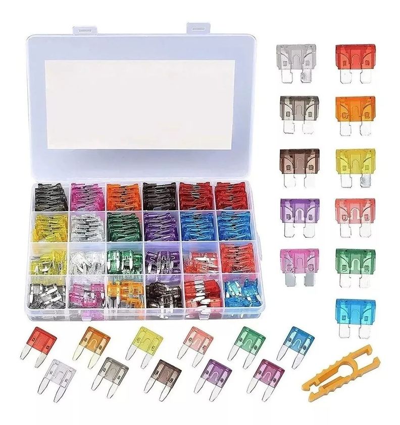 Kit 300pcs Fusible Para Auto Caja Fusibles Coche Automotriz-0