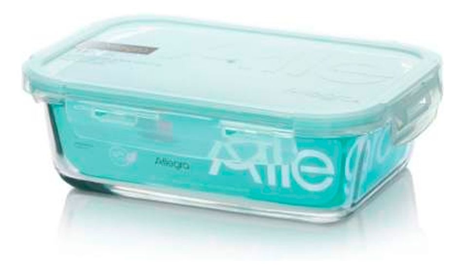 Contenedor Hermetico Vidrio Rectangular 1000 ml Allegra-1
