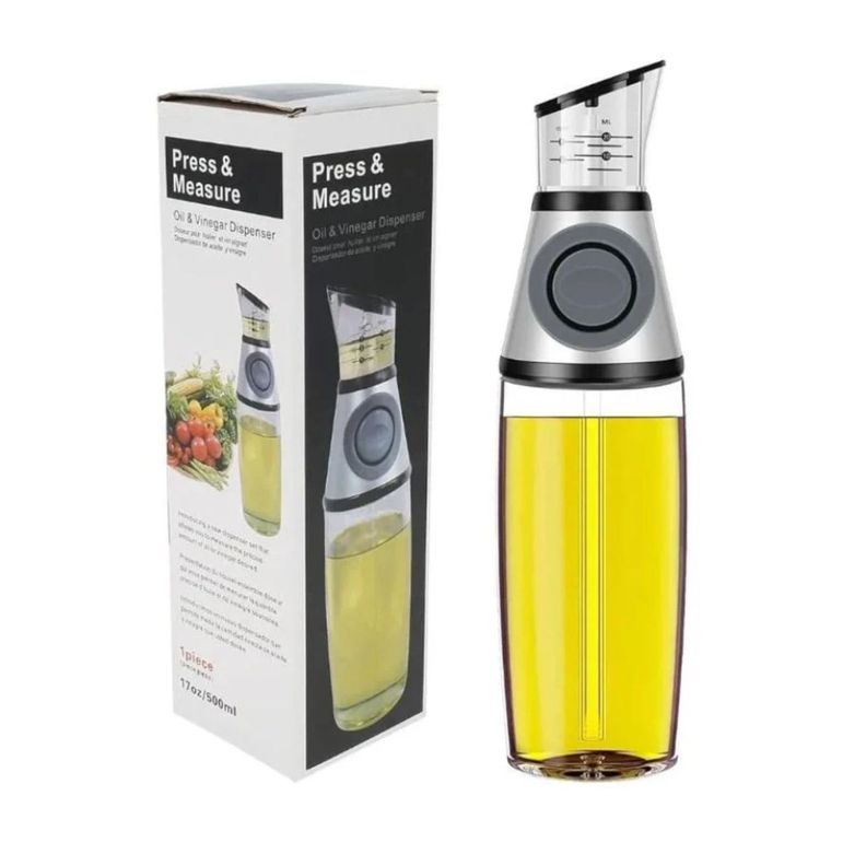 Dispensador Aceite Vinagre Medidor Cocina 500ml Elegante-0