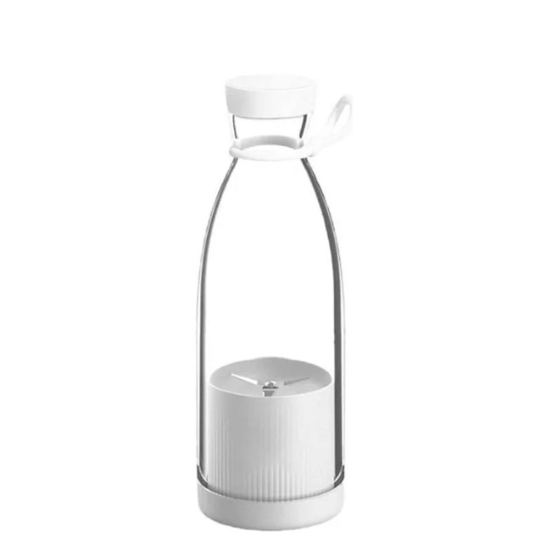 Botella Portátil Licuadora Recargable USB 380ml Blanca-0
