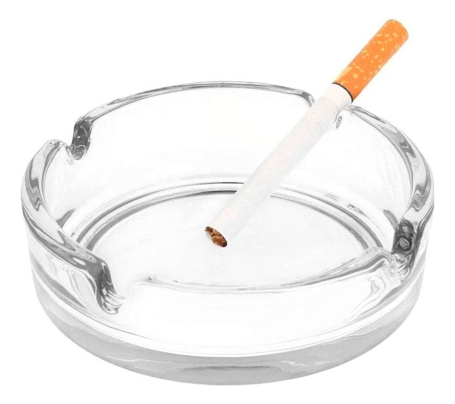 Cenicero Redondo De Vidrio 10,5 Cms Allegra-1