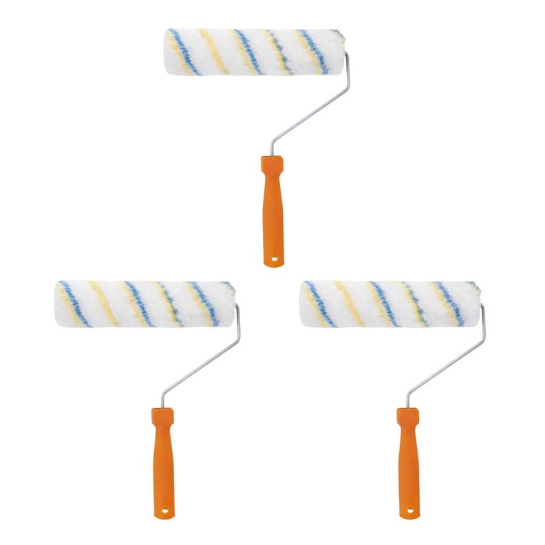 Set 3 Rodillos Chiporro Mango Plastico 33x23Cm Para Pintar