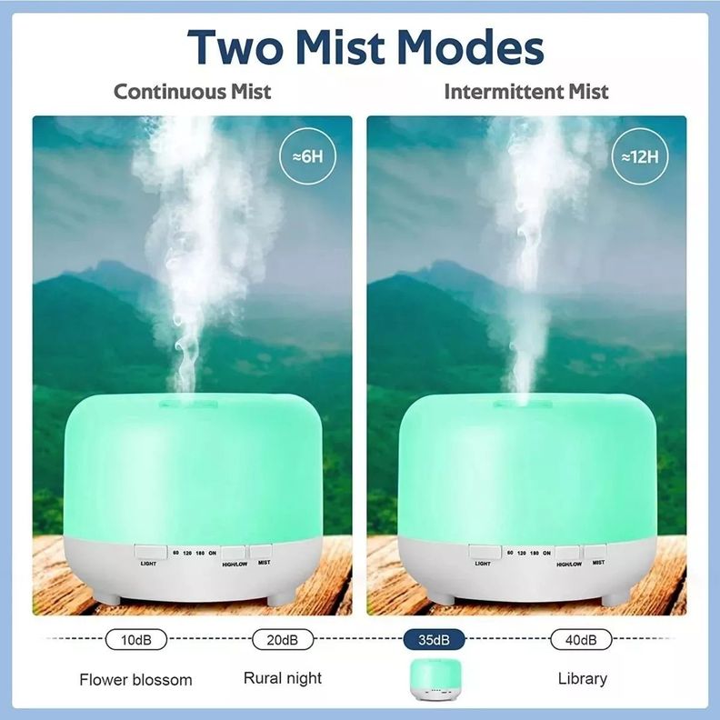Humidificador Ultrasonico + Aceite Para Humificador Esencias-5