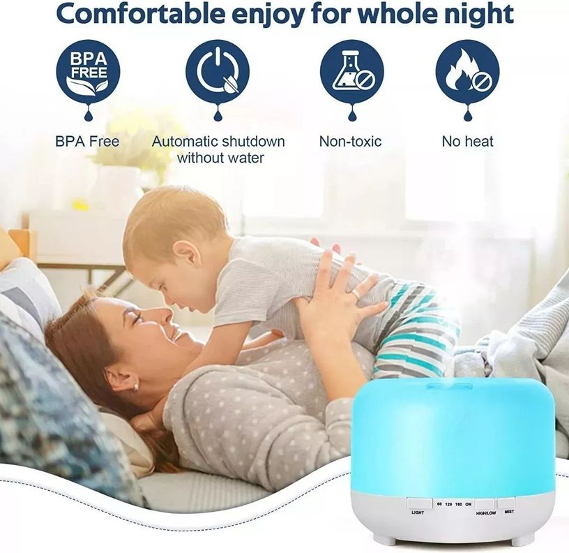 Humidificador Ultrasonico + Aceite Para Humificador Esencias-6