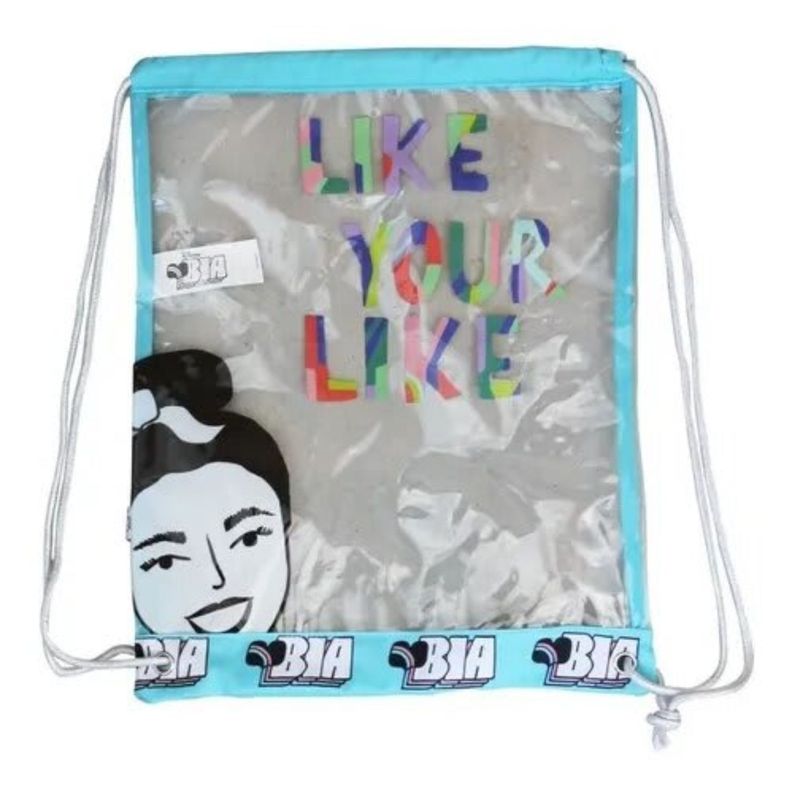 Mochila Morral Transparente Juvenil Diseño Colorido Casual-0