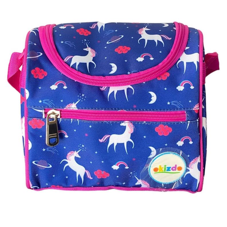 Pack 3 Piezas Mochila Escolar Unicornio Azul Rosa Niños-2