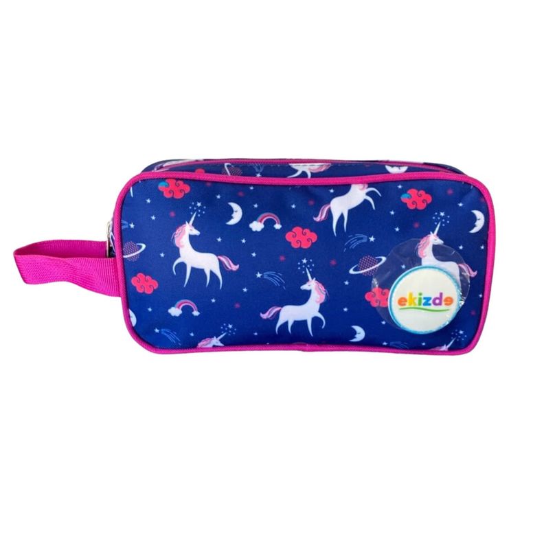 Pack 3 Piezas Mochila Escolar Unicornio Azul Rosa Niños-3