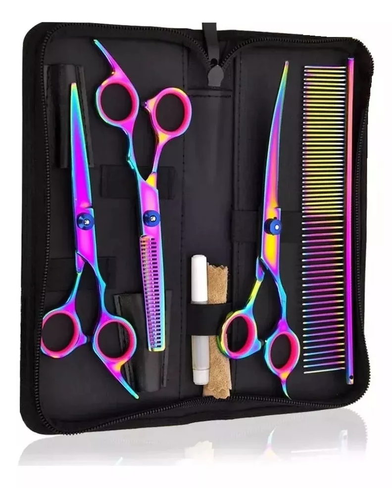 Set Tijeras Barberia Set Peluqueria Accesorios De Barberia Tijera Para Cortar Pelo Tijeras-0