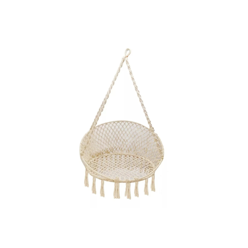Columpio Silla Colgante Redondo Natural-0