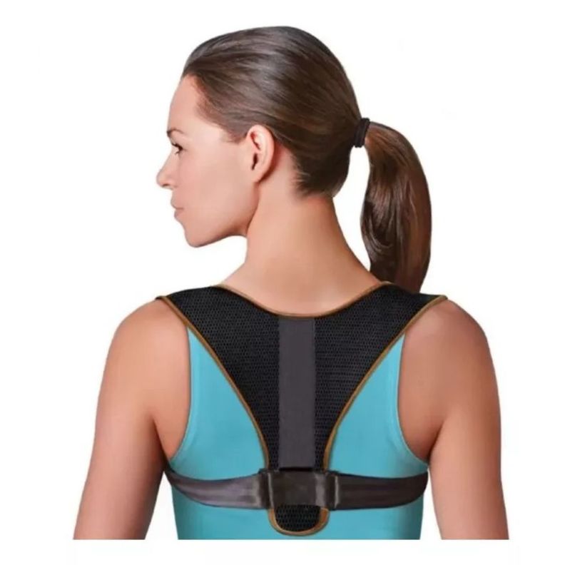 Corrector De Postura Soporte Lumbar De Espalda Mujer Hombre-3