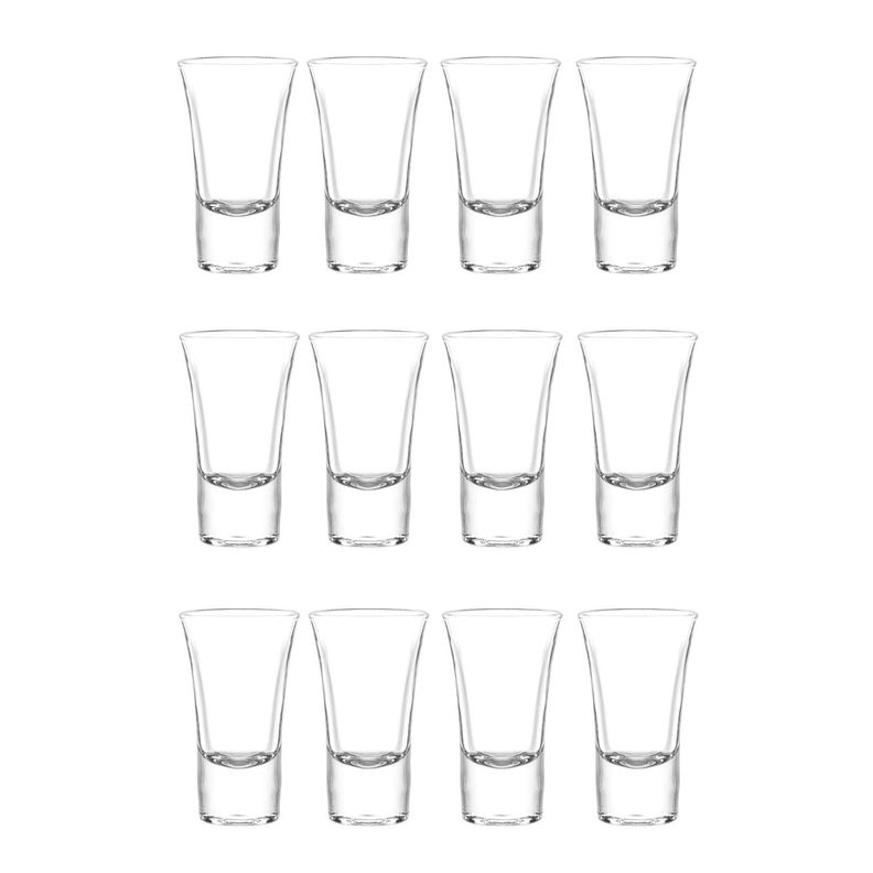 Set 12 Vasos Licor Lord 54mL De Vidrio Cristar Elegante