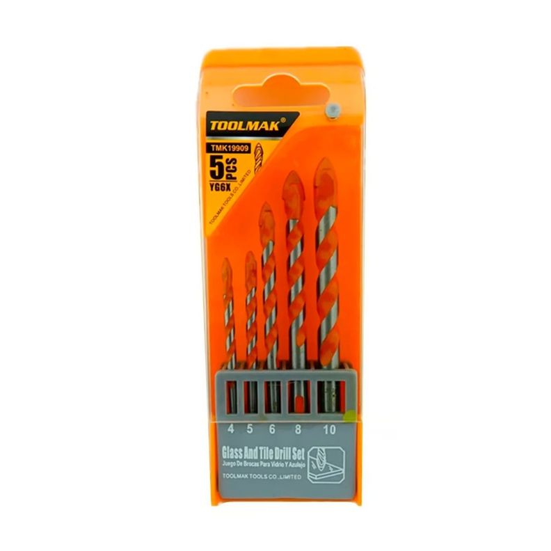 Set 5 Brocas para Vidrio Ceramica Herramientas Ferreteria TMK19909-0