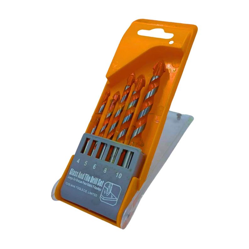 Set 5 Brocas para Vidrio Ceramica Herramientas Ferreteria TMK19909-1