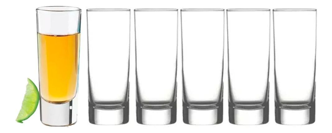 Set 6 Vasos Lexington Shot Tequilas Cristar 74 Ml-0