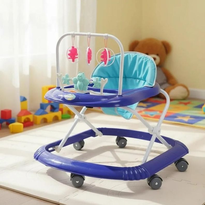 Andador Plegable Flores Con Musica Bebes Portable Unisex