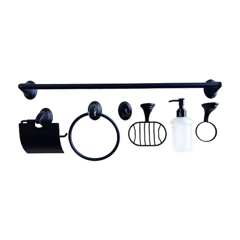 ACCESORIOS PARA BAÑO 3100 6PCS NEGRO MATE FERRAWYY
