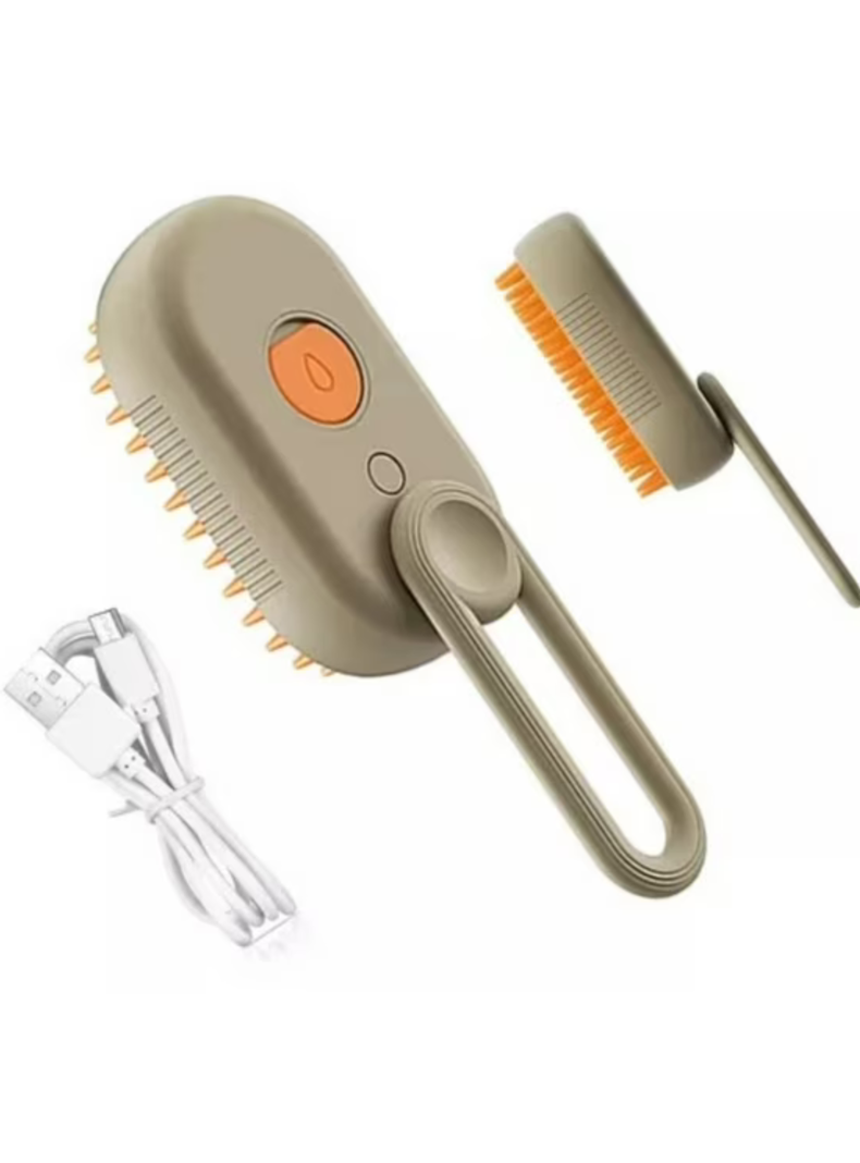 Cepillo Eléctrico 4 En 1 A Vapor Para Mascotas gato Usb-0