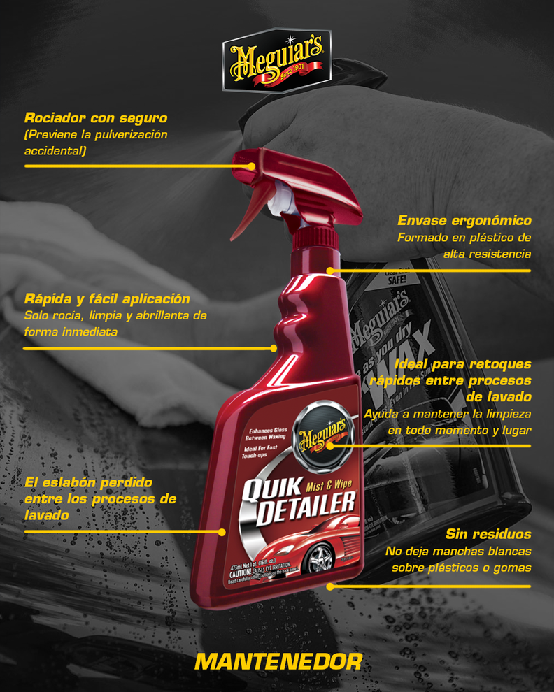 Limpiador Y Abrillantador Meguiars Quik Detailer-4