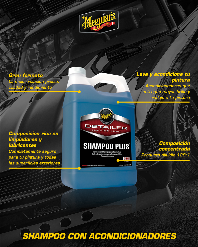 Shampoo Para Autos Meguiars Shampoo Plus 3,7 Lts.-7