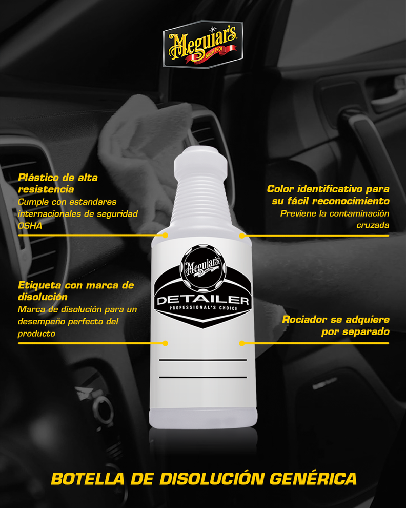 Botella De Plástico Multiuso Meguiars Generica-1