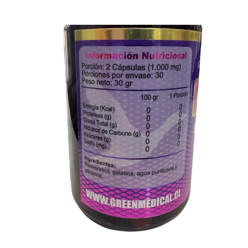 RESVERATROL 500MG X 60 CAPSULAS-1