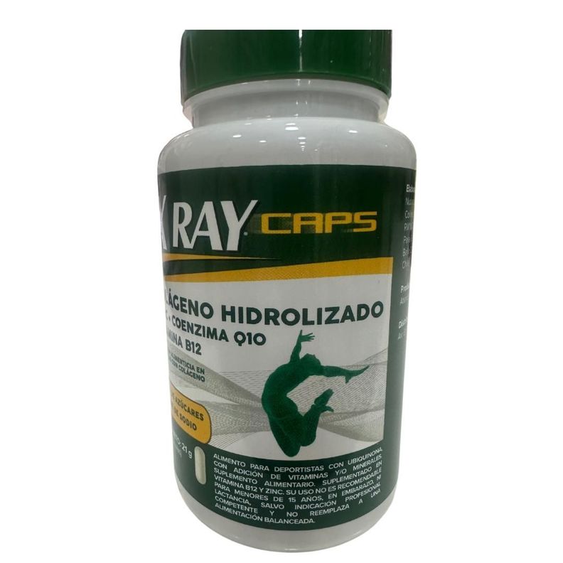 X RAY CAPS COLAGENO HIDROLIZADO ZINC COENZIMA Q10 VITAMINA B12 X 30 CAPSULAS-1