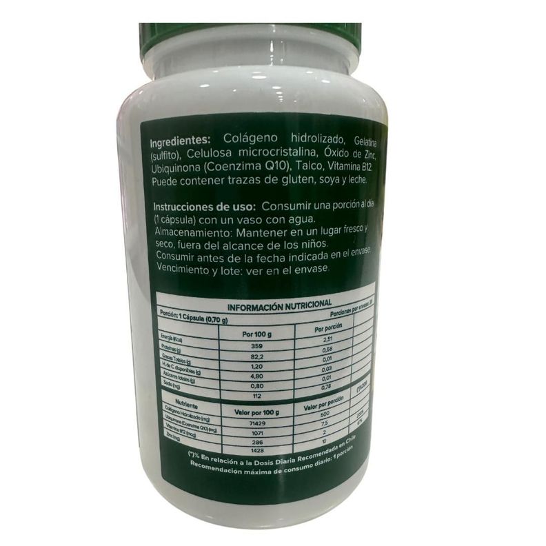 X RAY CAPS COLAGENO HIDROLIZADO ZINC COENZIMA Q10 VITAMINA B12 X 30 CAPSULAS-2