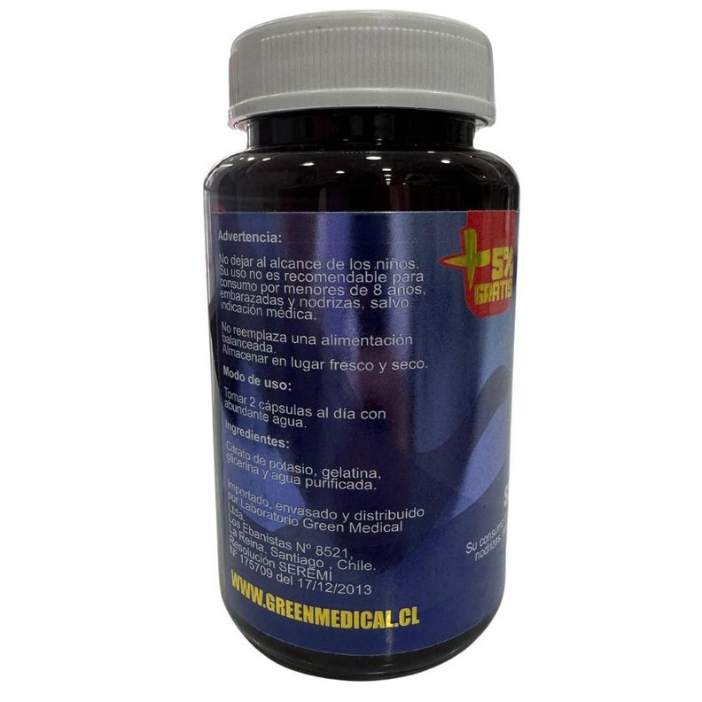 CITRATO DE POTASIO 500MG X 120 CAPSULAS-2