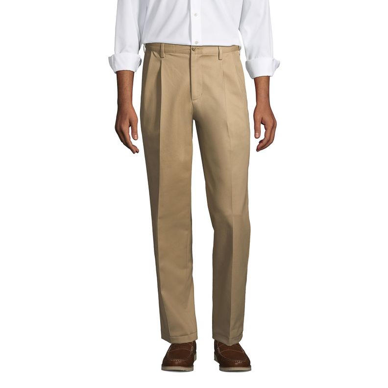 Pantalón Gabardina Ejecutivo Con Pinzas Beige-1