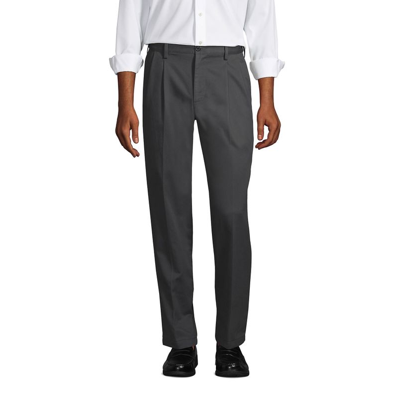 Pantalón Gabardina Ejecutivo Con Pinzas Gris-1