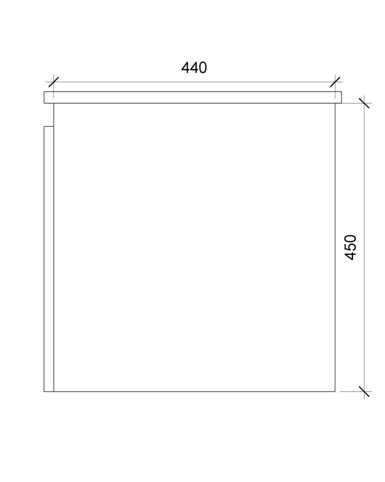 Mueble Vanitorio 61cm 2 Puertas Jade-5