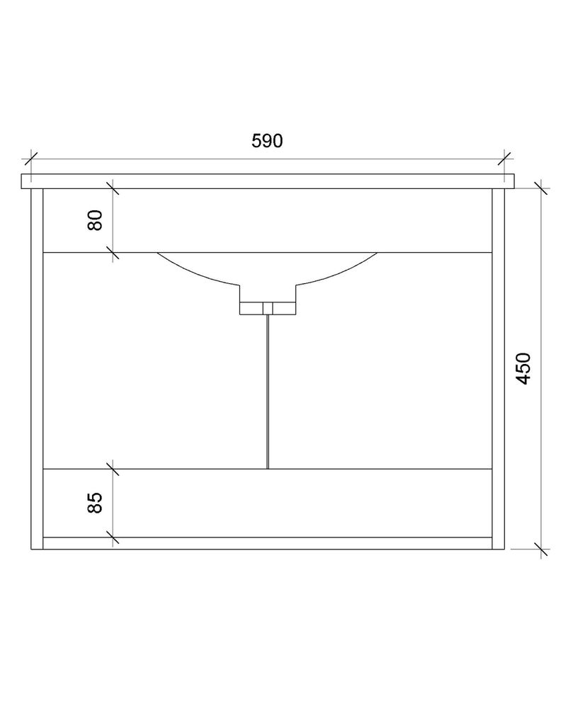 Mueble Vanitorio 61cm 2 Puertas Jade-6