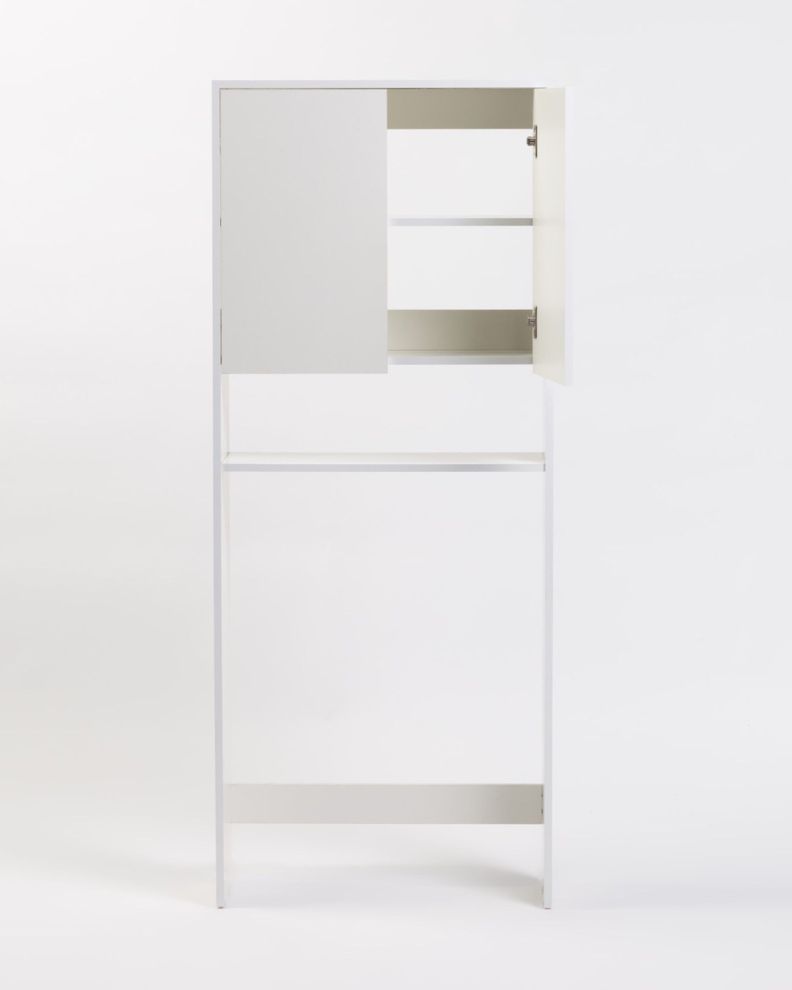 Mueble Organizador WC 2 Puertas Blanco-1