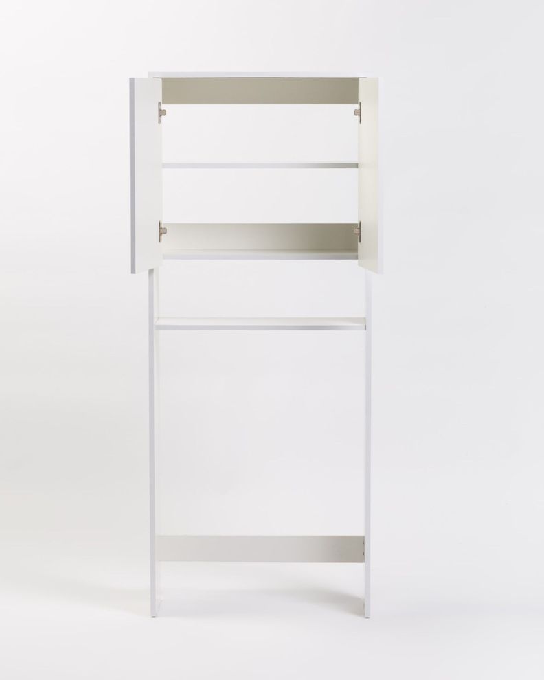 Mueble Organizador WC 2 Puertas Blanco-2