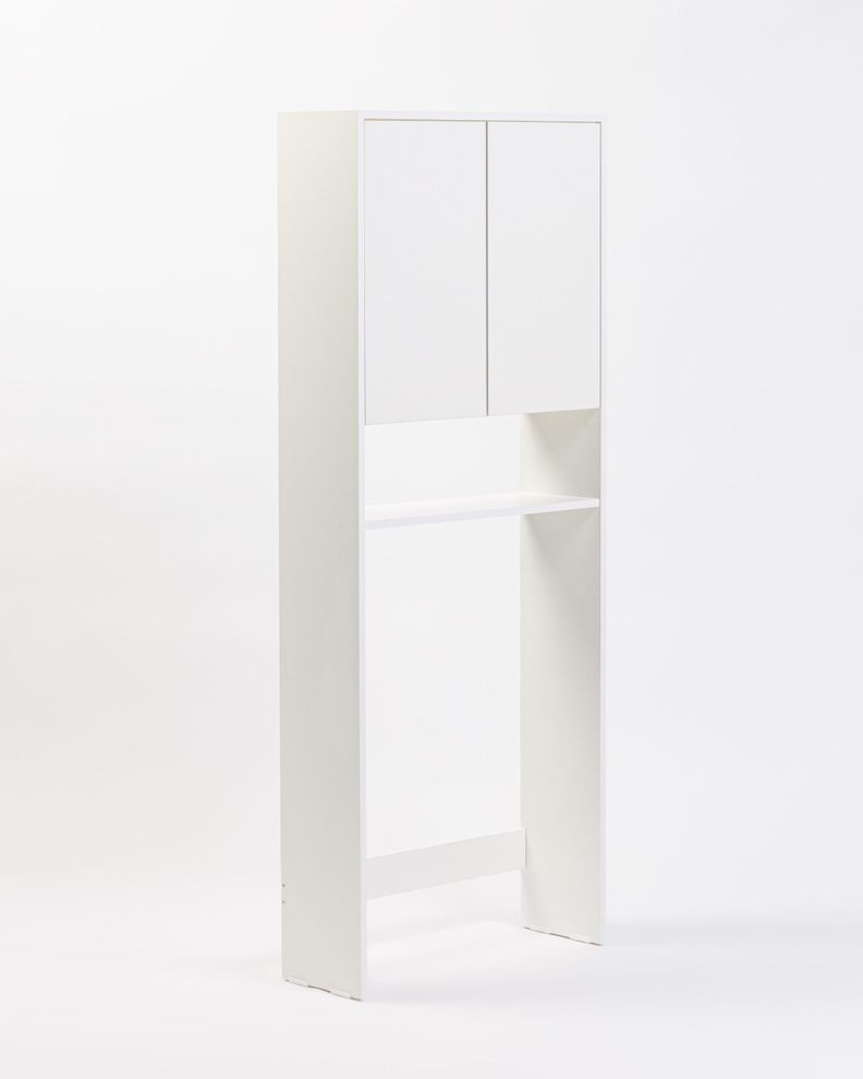 Mueble Organizador WC 2 Puertas Blanco-3