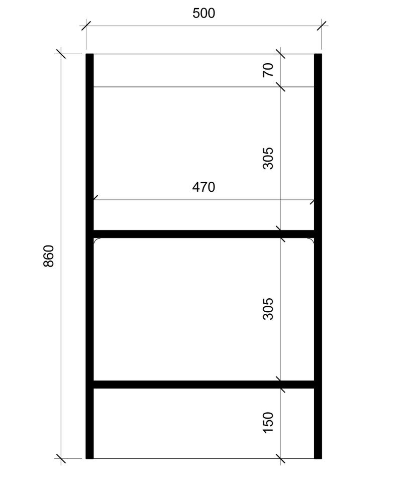 Base Cocina 1 Repisa 50 cm. Bco/Jerez Apertura Derecha-3