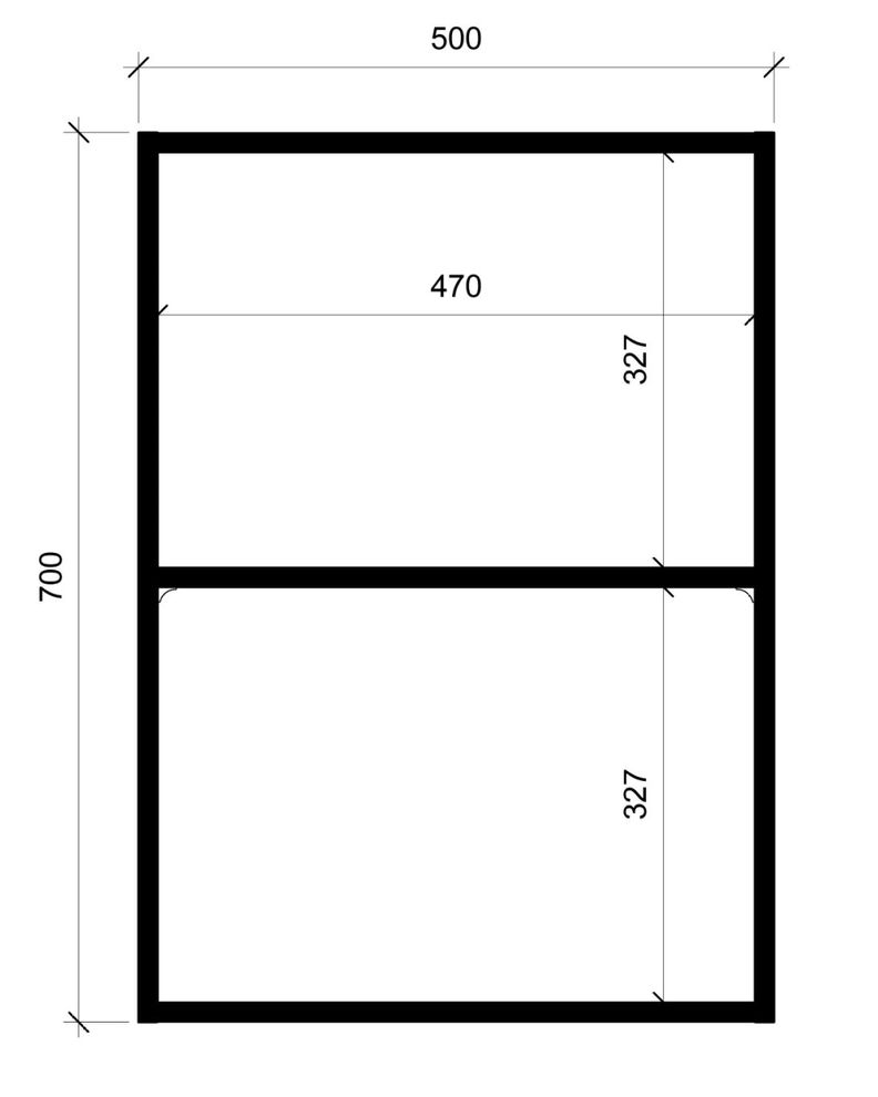 Mural Cocina 1 Puerta 50 cm Apertura Izquierda-5