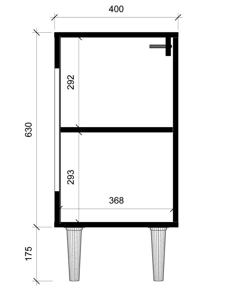 Buffet Kanso 2 Puertas Blanco/Tuareg-6