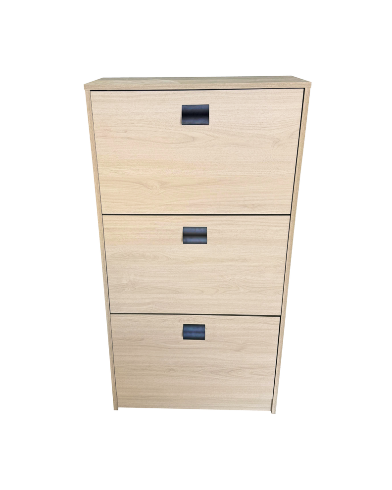 Mueble Organizador Zapatos 3 Puertas Nougat-1
