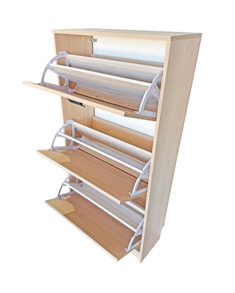 Mueble Organizador Zapatos 3 Puertas Nougat-2