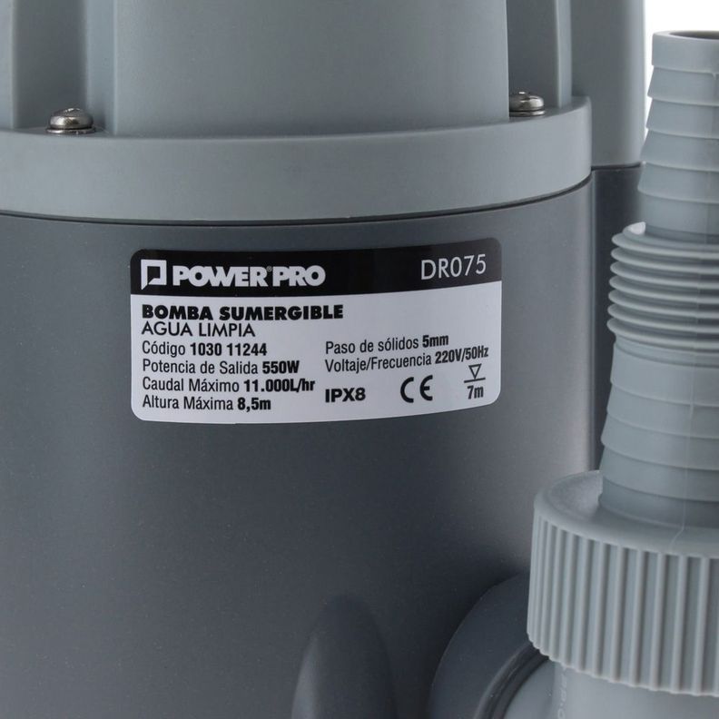 Bomba Sumergible 0,75HP Agua Limpia-1